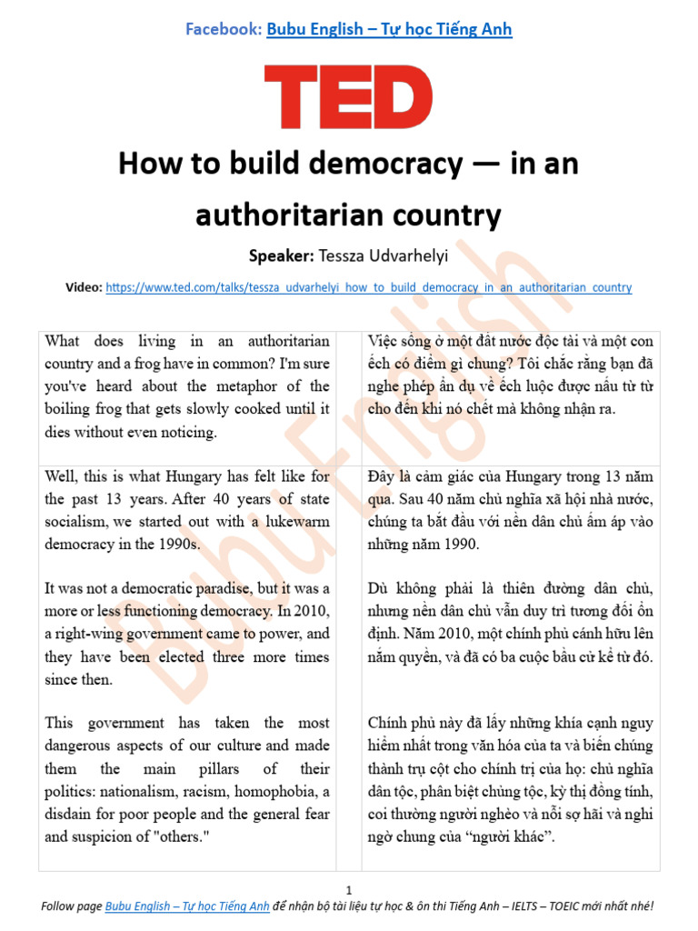 How To Build Democracy - in An Authoritarian Country | PDF