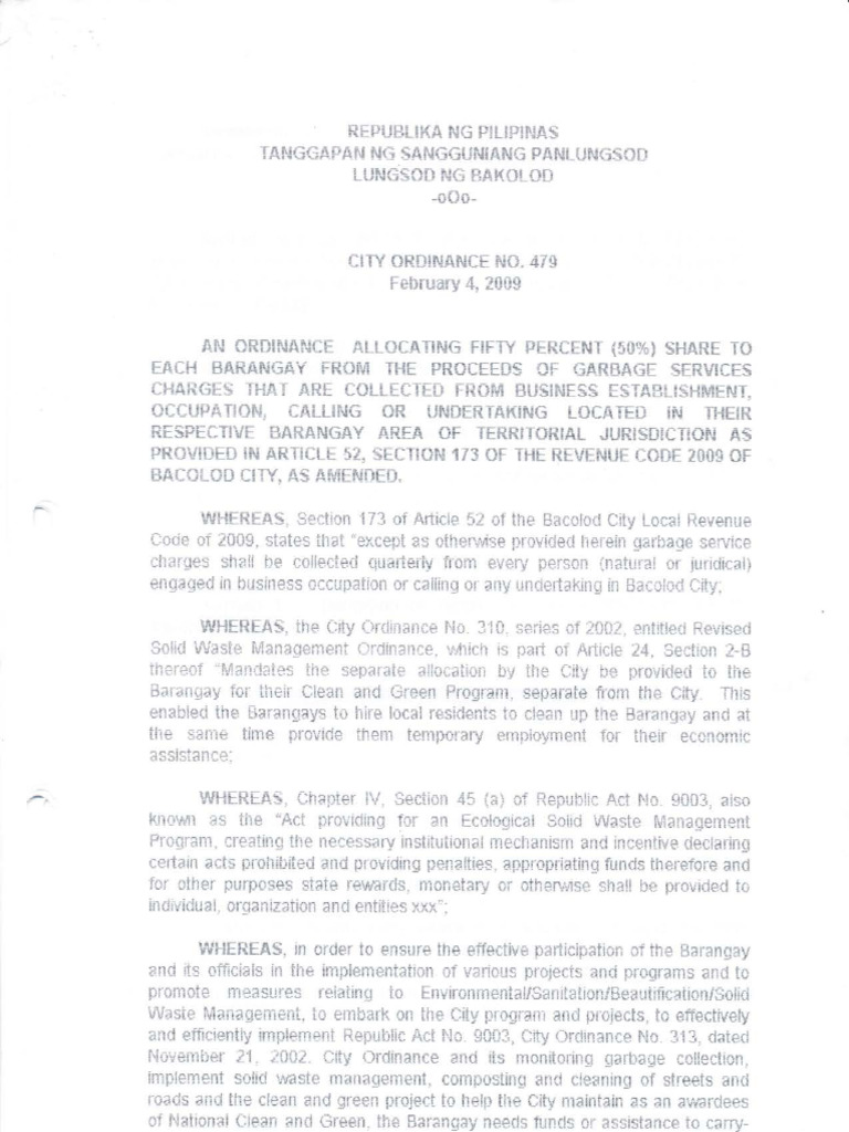 Ordinance 1 | PDF | Public Law | Political Law