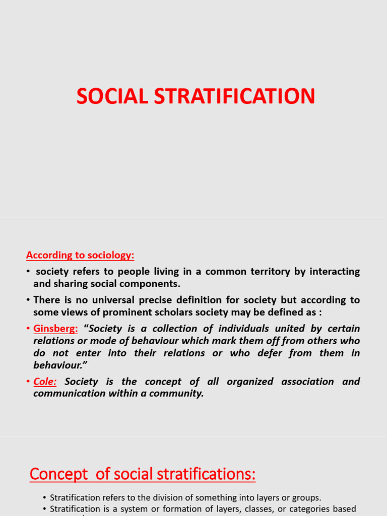 Social Stratification | PDF | Social Stratification | Society