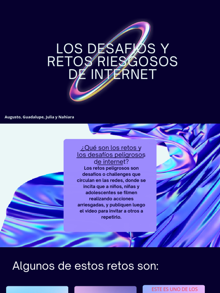 Los Desafios y Retos Riesgosos de Internet PDF | PDF