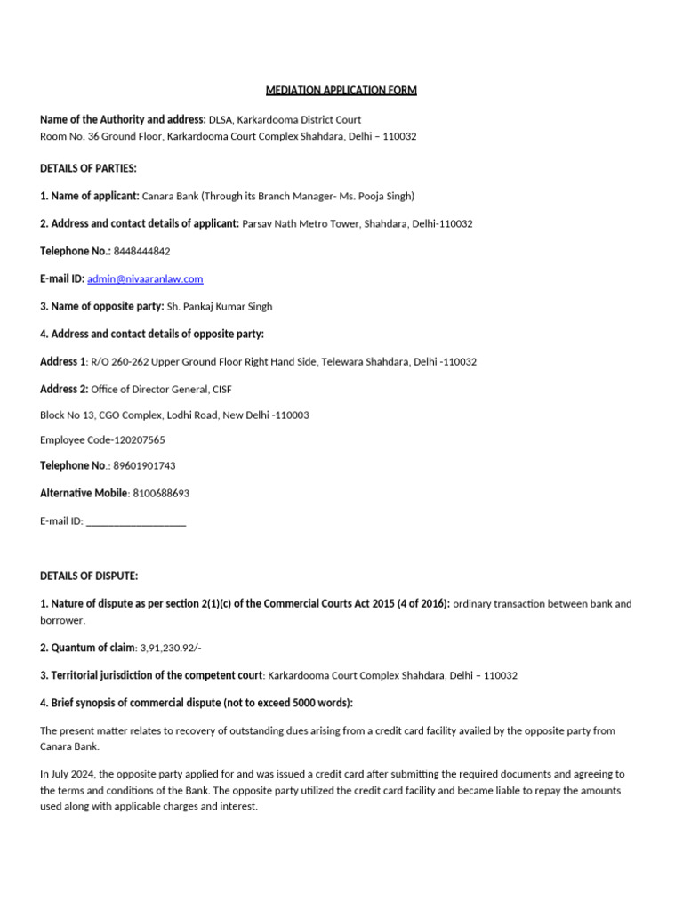 Form1 - Application Form | PDF | Credit Card | Credit