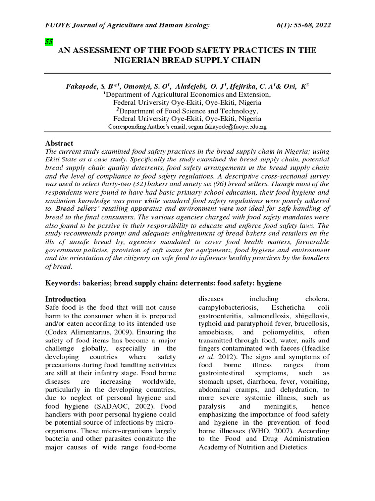 The Food Safety Practice | PDF | Food Safety | Foodborne Illness