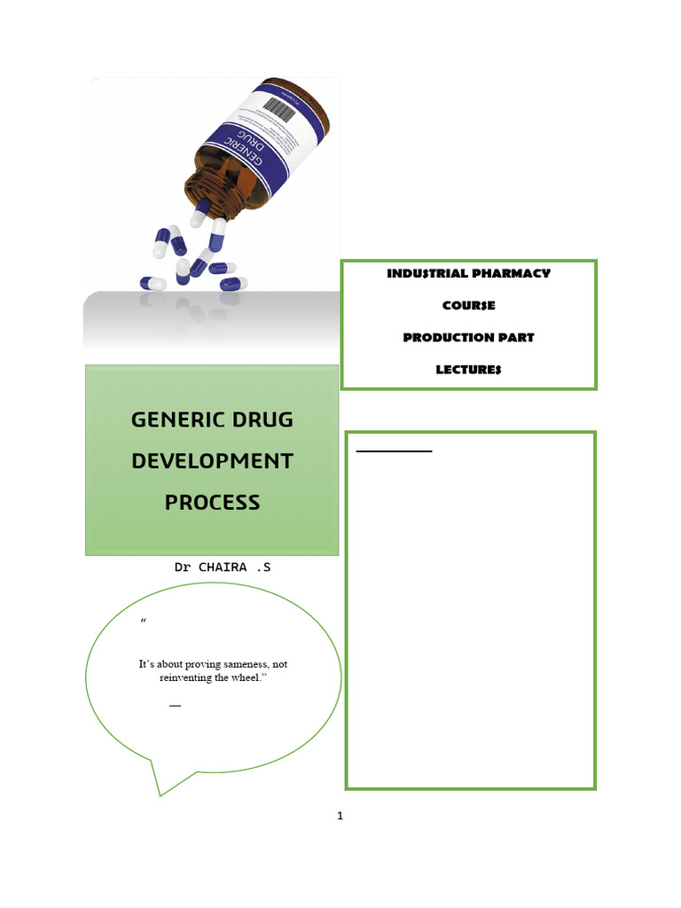 Generic Drug Development 2025 2026 | PDF | Generic Drug ...