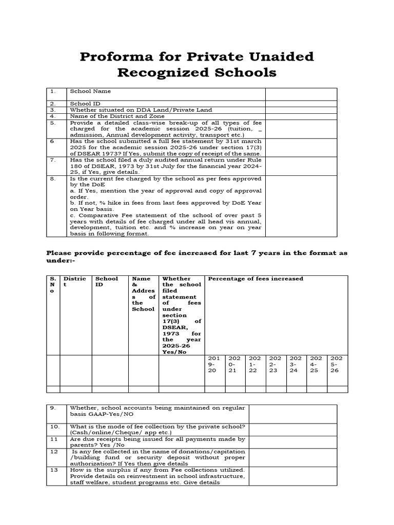 Proforma | PDF
