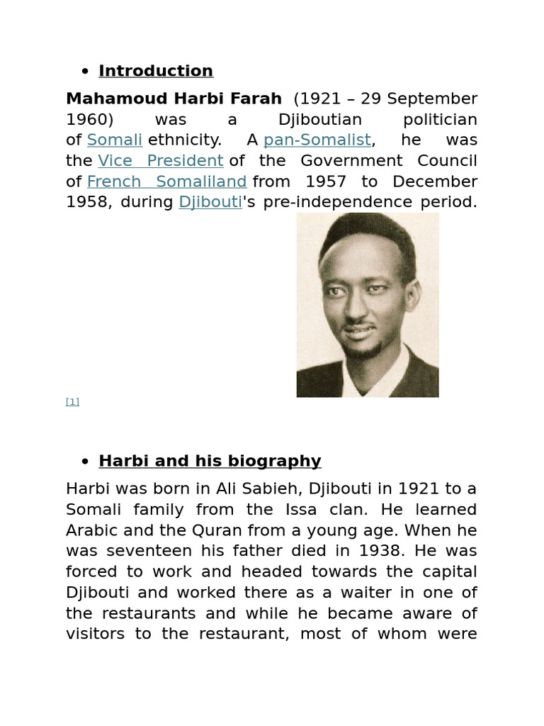 Mahamoud Harbi Farah | PDF
