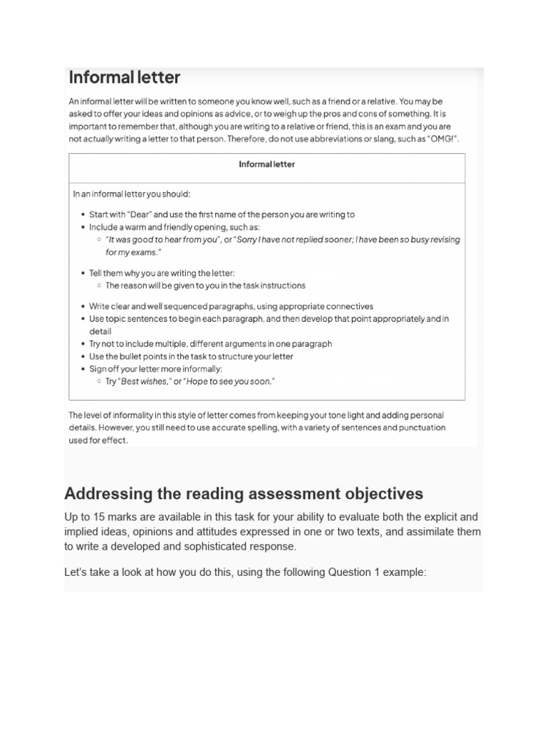 Letter Writing Sample and Structure | PDF | Multilingualism | Second ...