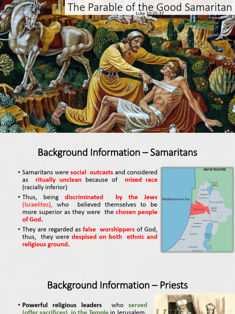 Parable of The Good Samaritan | PDF | Parables Of Jesus | Samaritans