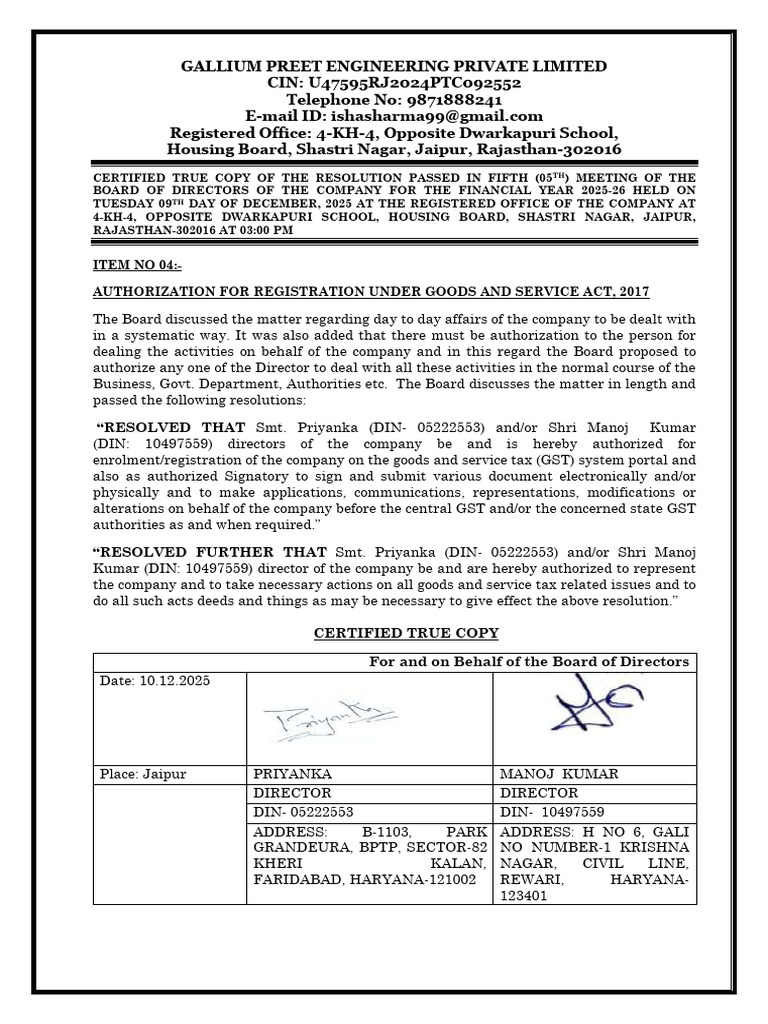 Resolution For Signing Authority | PDF | Government | Governance