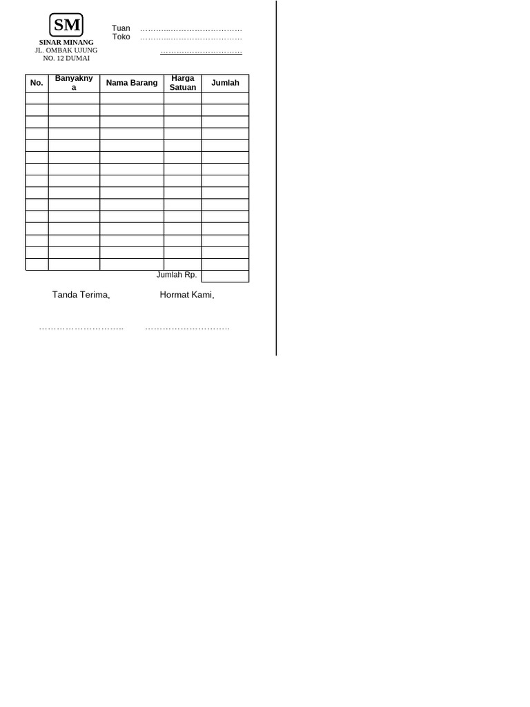 Nota Tempat Makan | PDF