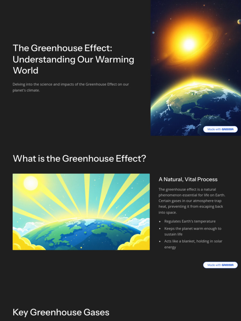 The Greenhouse Effect Understanding Our Warming World | PDF | Climate ...