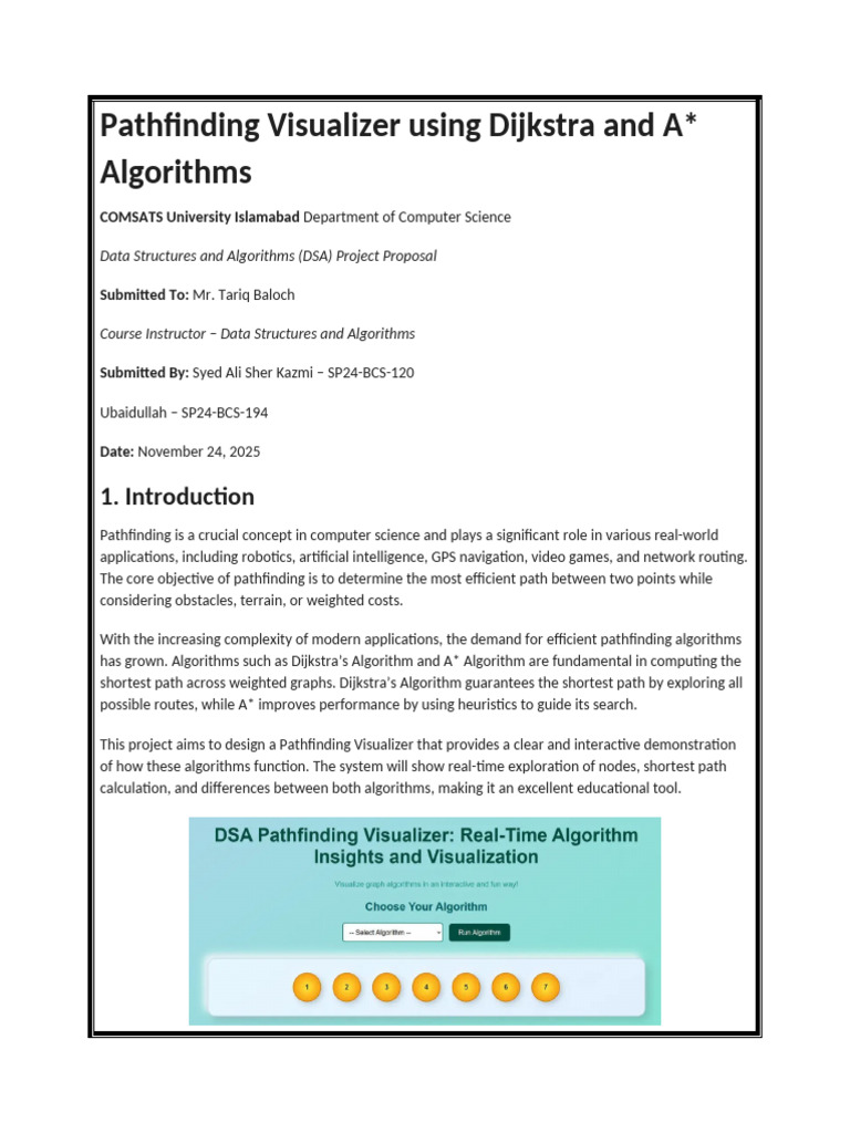 Pathfinding Visualizer Using Dijkstra and A | PDF | Theoretical ...
