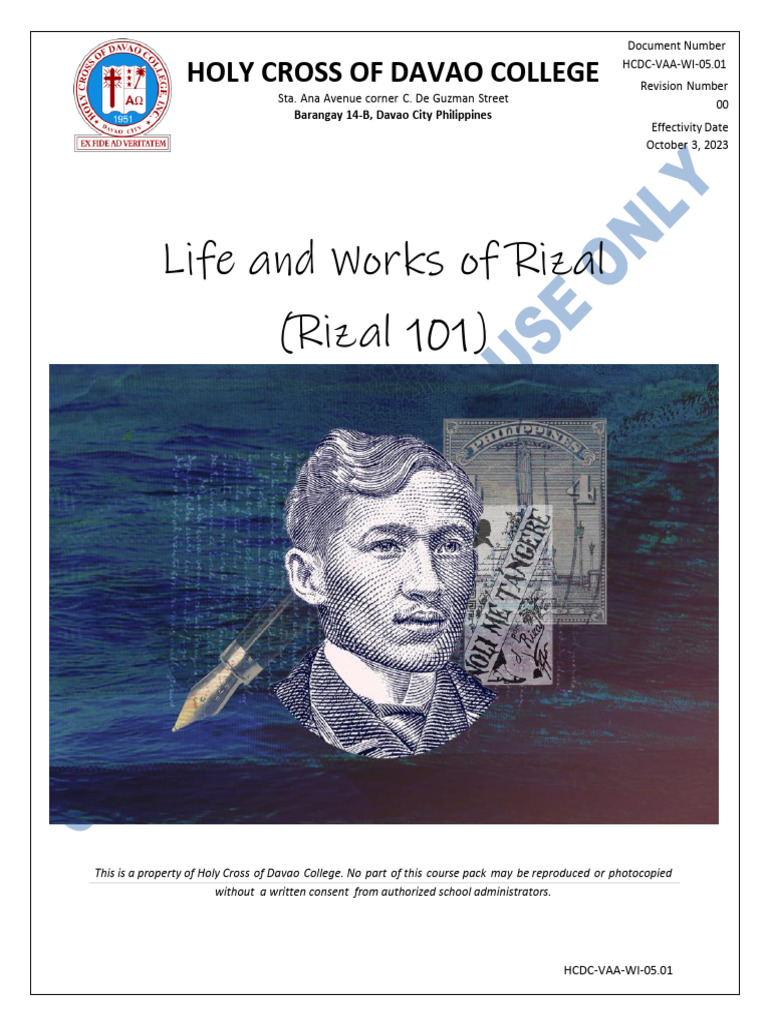 Module 1-Rizal 101 - Course Pack | PDF | Philippines