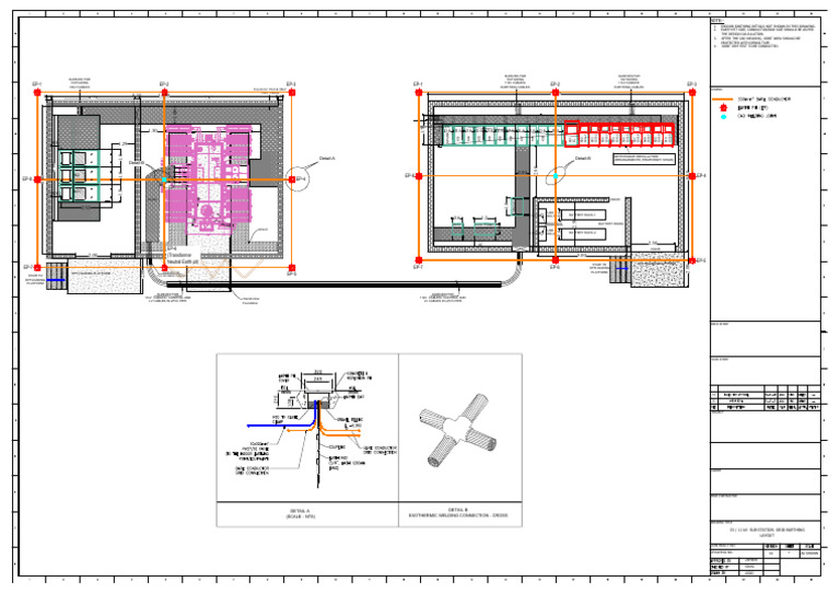 33-11kv Sub Station Grid Earthing Layout | PDF | Electromagnetism ...