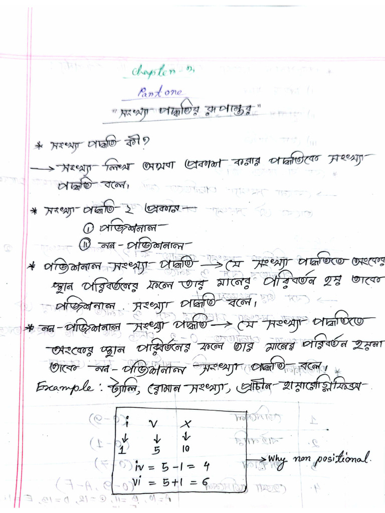 Chap 3 Part 1 Hand Note | PDF