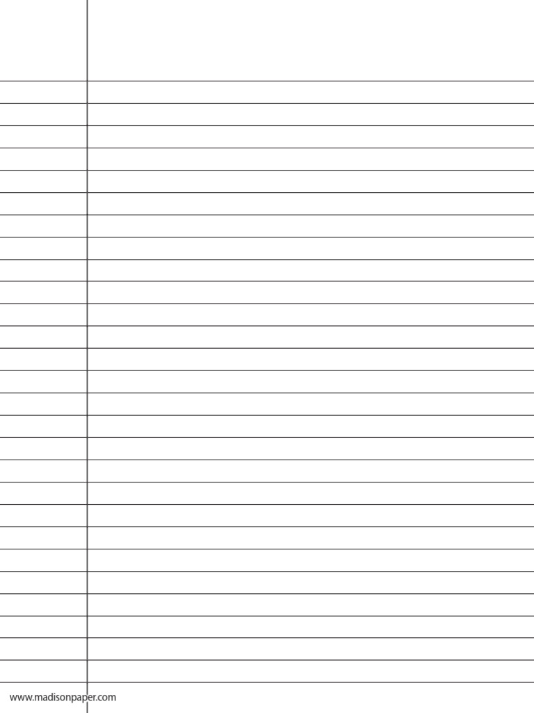 Printable Lined Paper | PDF