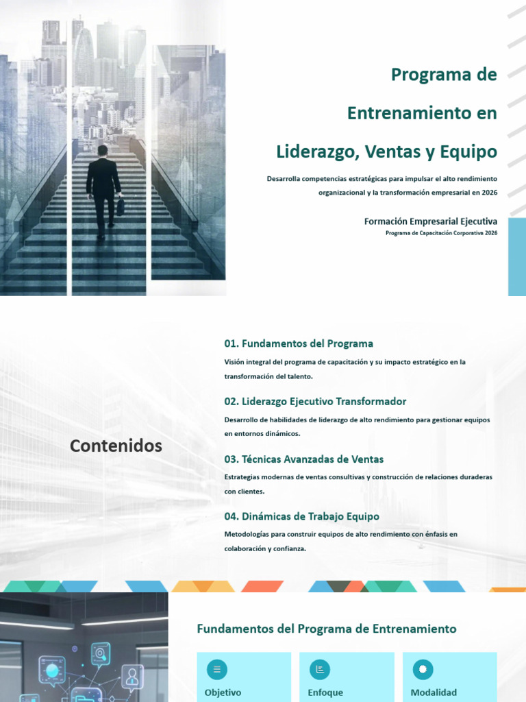 Programa de Entrenamiento en Liderazgo Ventas y Alto Desempeño | PDF ...