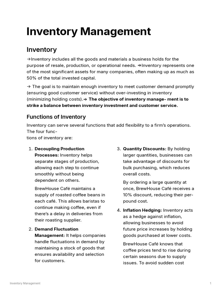 Aeb4d742 7559 432f Ae41 3ee39f5f3176 Inventory Management | PDF ...