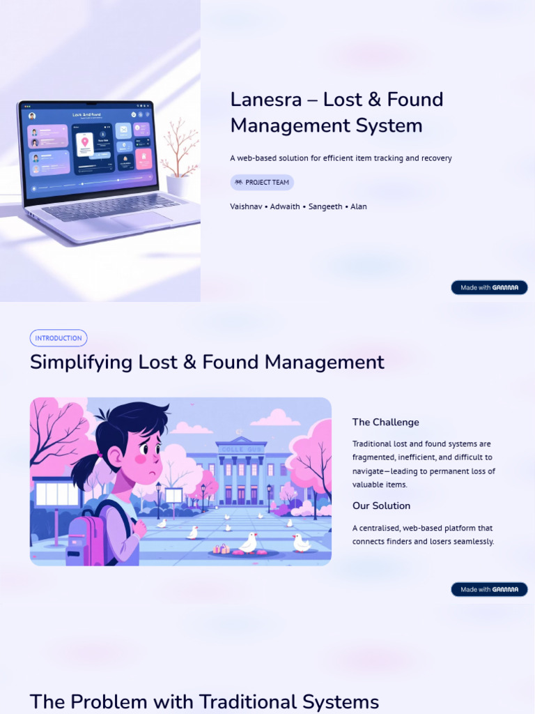 Lanesra Lost and Found Management System | PDF | Web Application ...