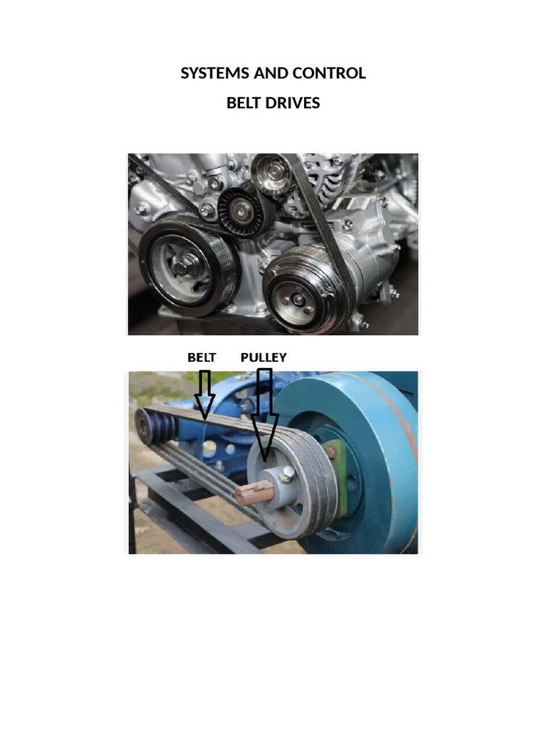 Systems and Control - Belt Drives | PDF