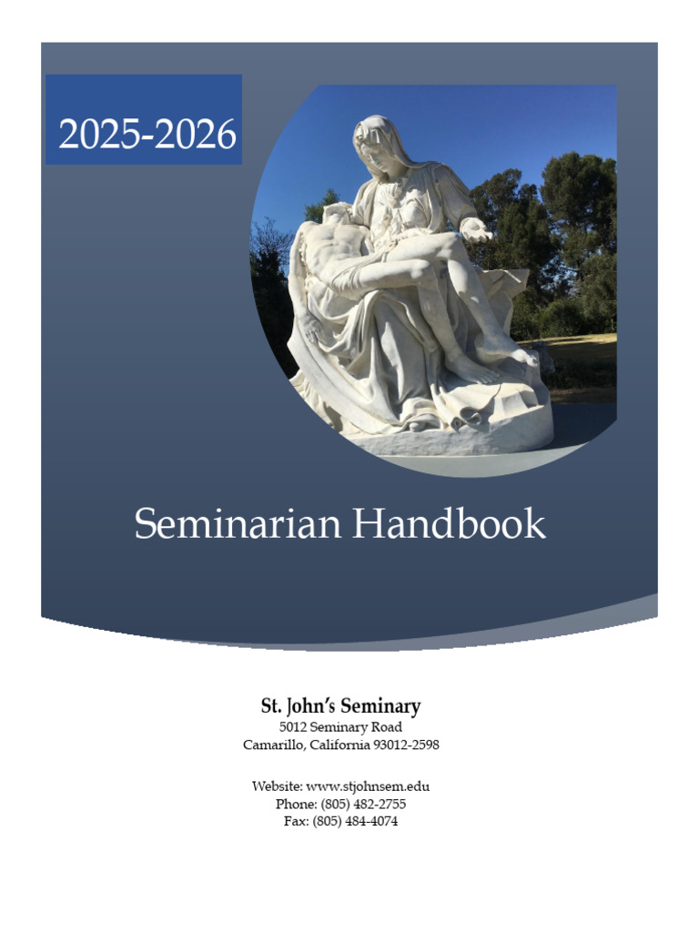 Seminarian Handbook 2025-2026 | PDF | Seminary | Eucharist