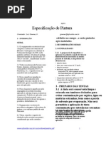 Especificaçãodepintura