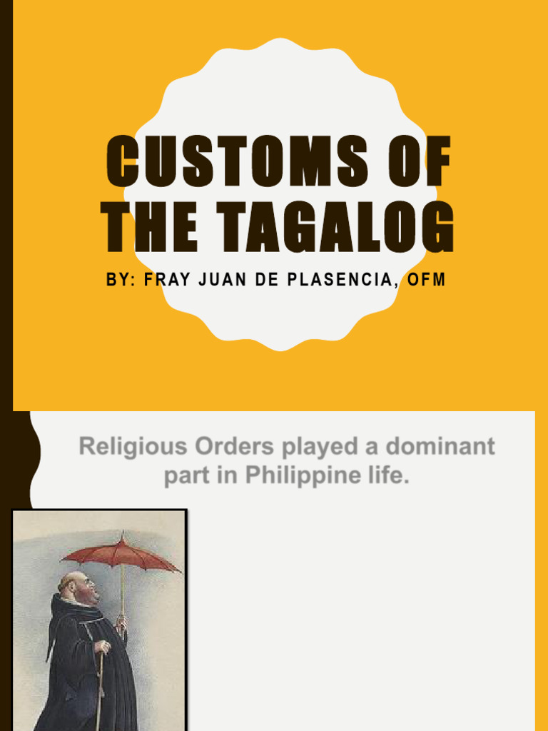 Customsofthe Tagalogs 1 | PDF | Philippines