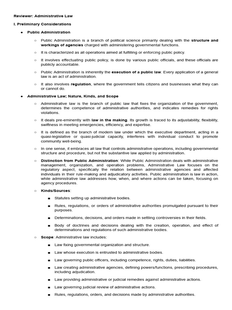 Admin. Finals W Cases | PDF | Administrative Law | Political Law