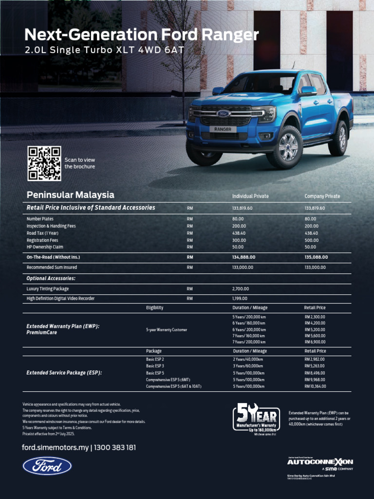 Ford Ranger XLT at Pricelist PenMY | PDF | Land Vehicles | Automotive ...