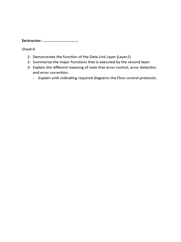 Sheet 6 | PDF
