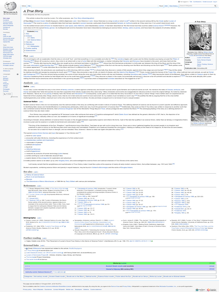 A True Story - Wikipedia | PDF