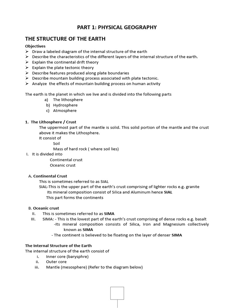 Earth's Structure | PDF | Plate Tectonics | Fault (Geology)