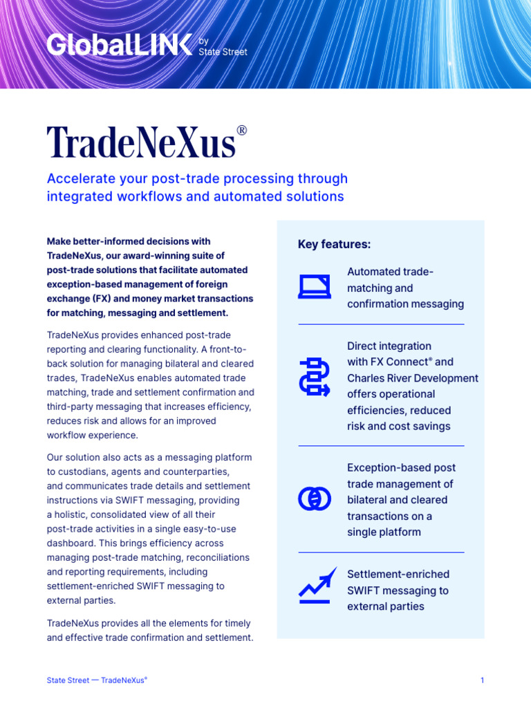 Trade Nexus Product Sheet 2025 Final | PDF | Investing | Derivative ...