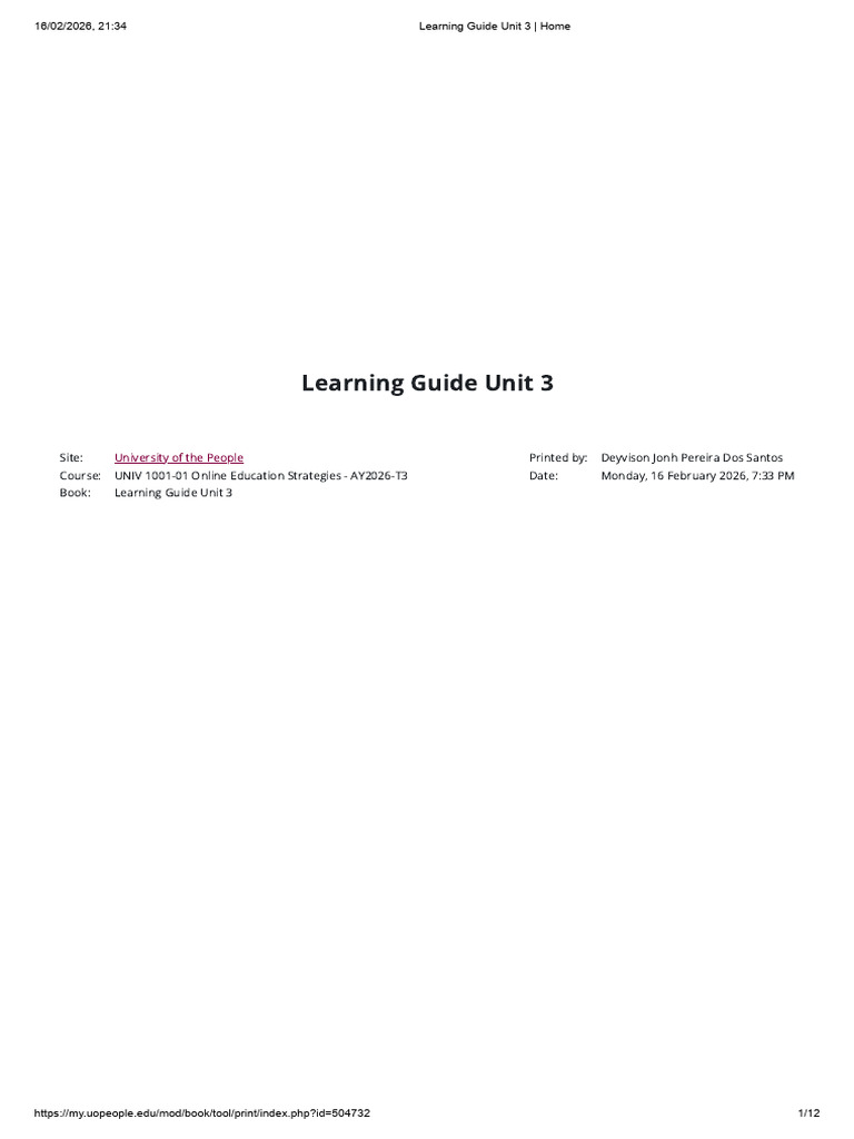 Learning Guide Unit 3 - Home | PDF | Artificial Intelligence ...