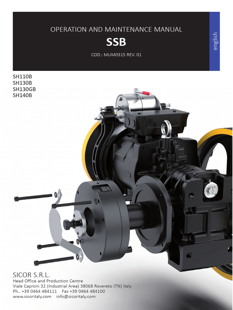 SSB Sh110 Hasta Sh140 | PDF | Brake | Mechanical Engineering