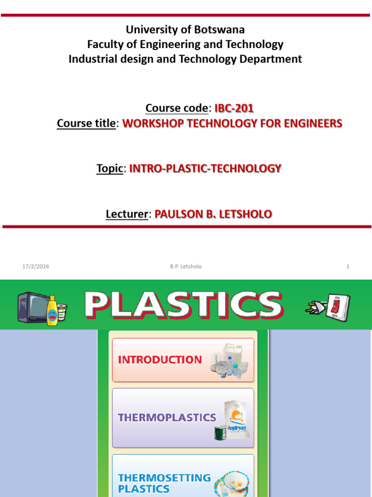 Lecture 8 Intro Plastic | PDF