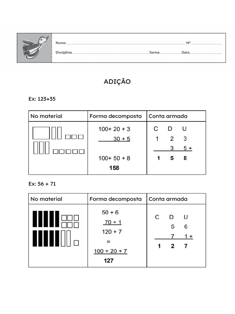 Passo A Passo Da Adição | PDF