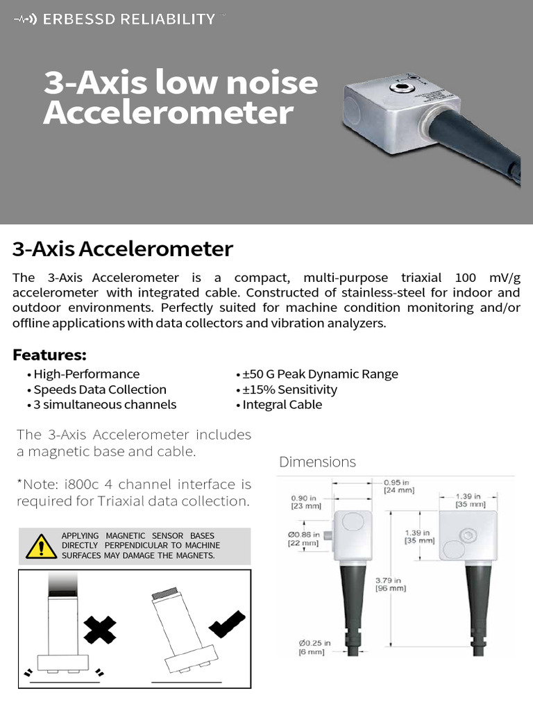 Tri Axial Accelerometer 2018 v1 | PDF | Accelerometer | Magnetometer