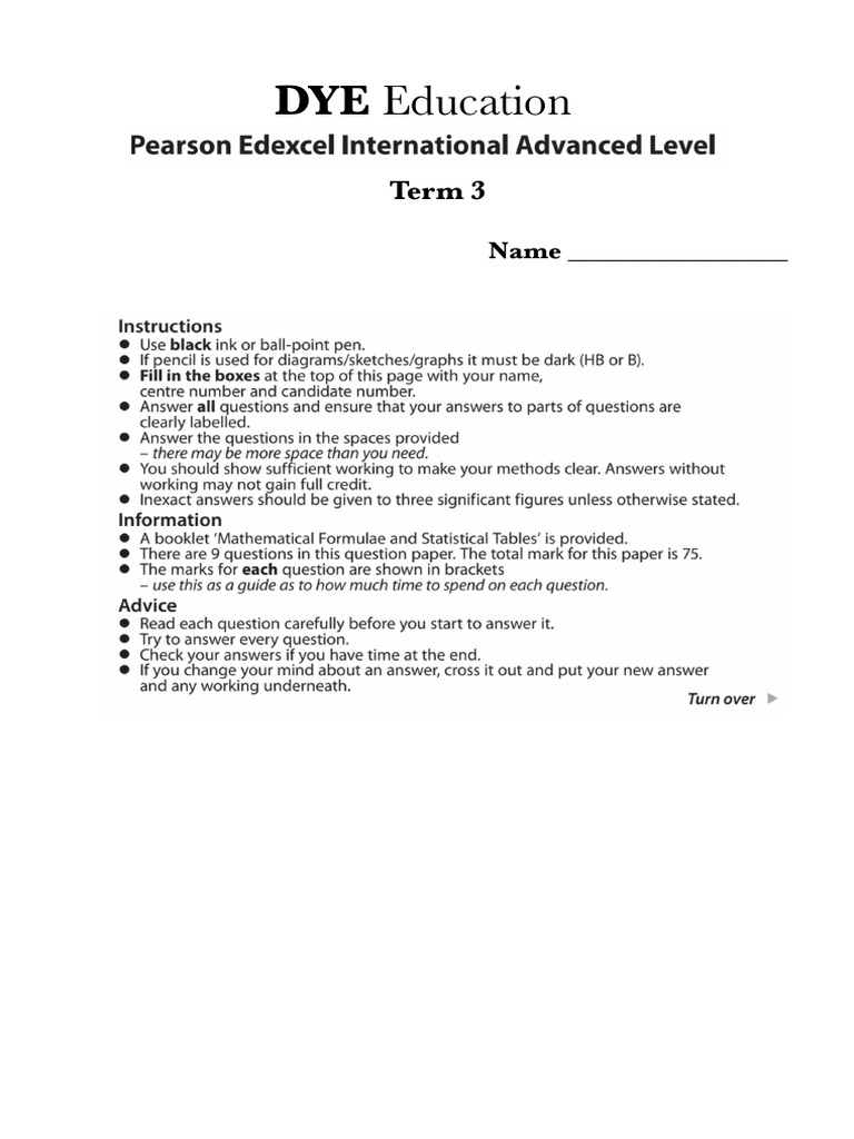 Pure Math P2 B4 | PDF