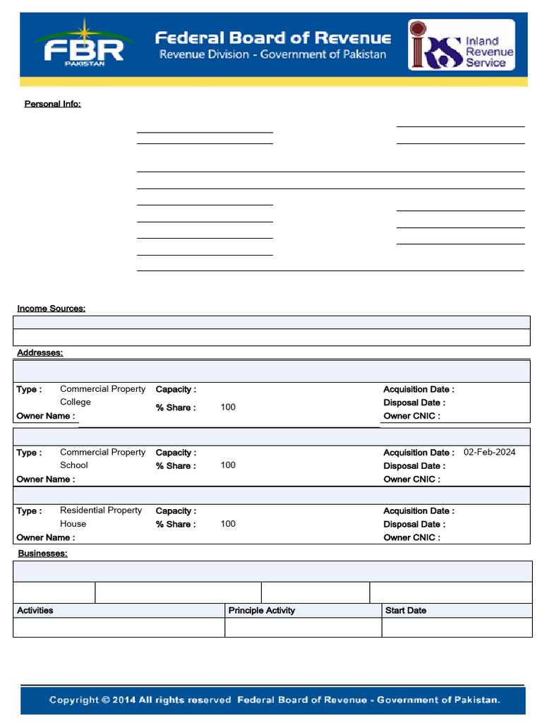 Saeed Rehman Shab Income Source Profile Report 2025 | PDF | Pakistan