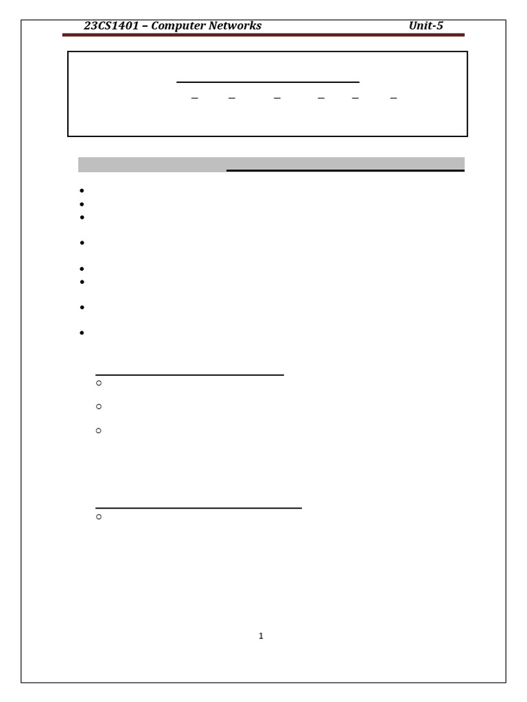 CN Unit 5 | PDF | World Wide Web | Internet & Web