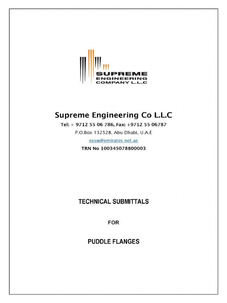 Puddle Flange Gi | PDF