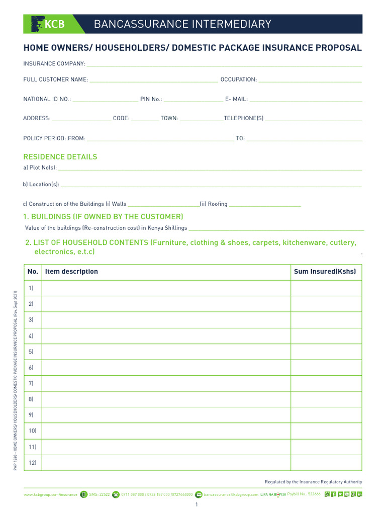EDIT Domestic Package Proposal | PDF | Insurance | Business