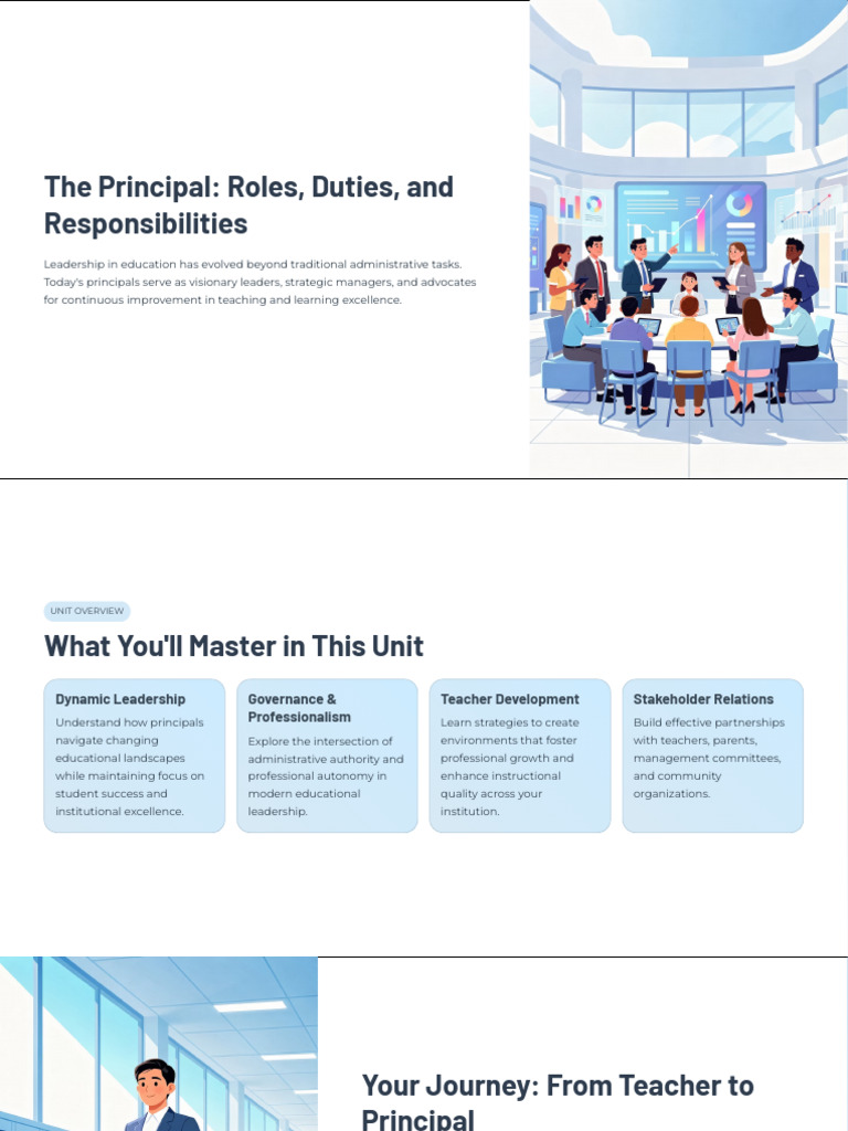 The Principal Roles Duties and Responsibilities | PDF | Teachers ...