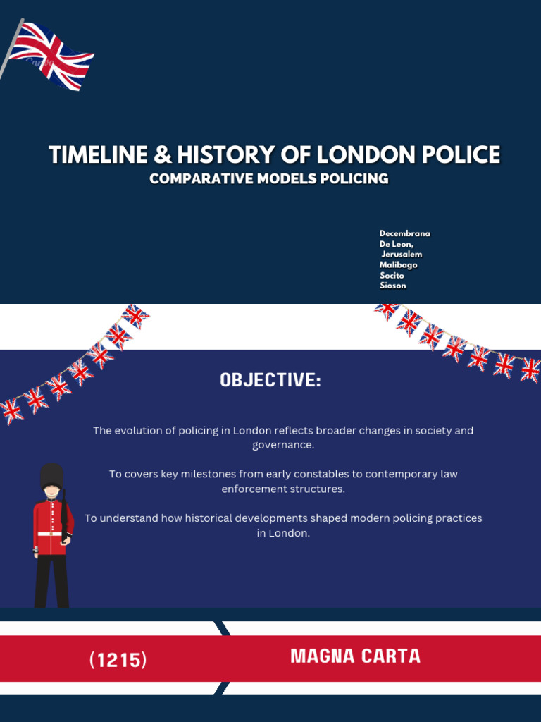History of London Police - COMPARATIVE MODELS POLICING | PDF