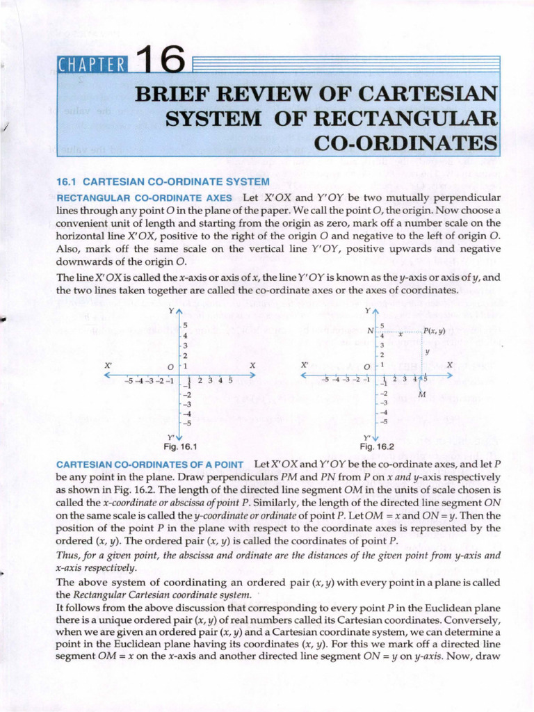 11-Maths-rds-sub-ch016-Brief Review of Cartesian System of Rectangular ...