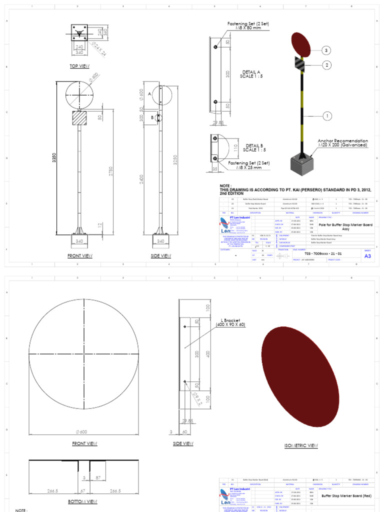 Buffer Stop Marker Board | PDF | Building Materials | Materials