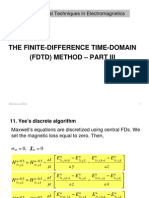 The Finite-Difference Time-Domain (FDTD) Method - Part Iii: Numerical Techniques in Electromagnetics