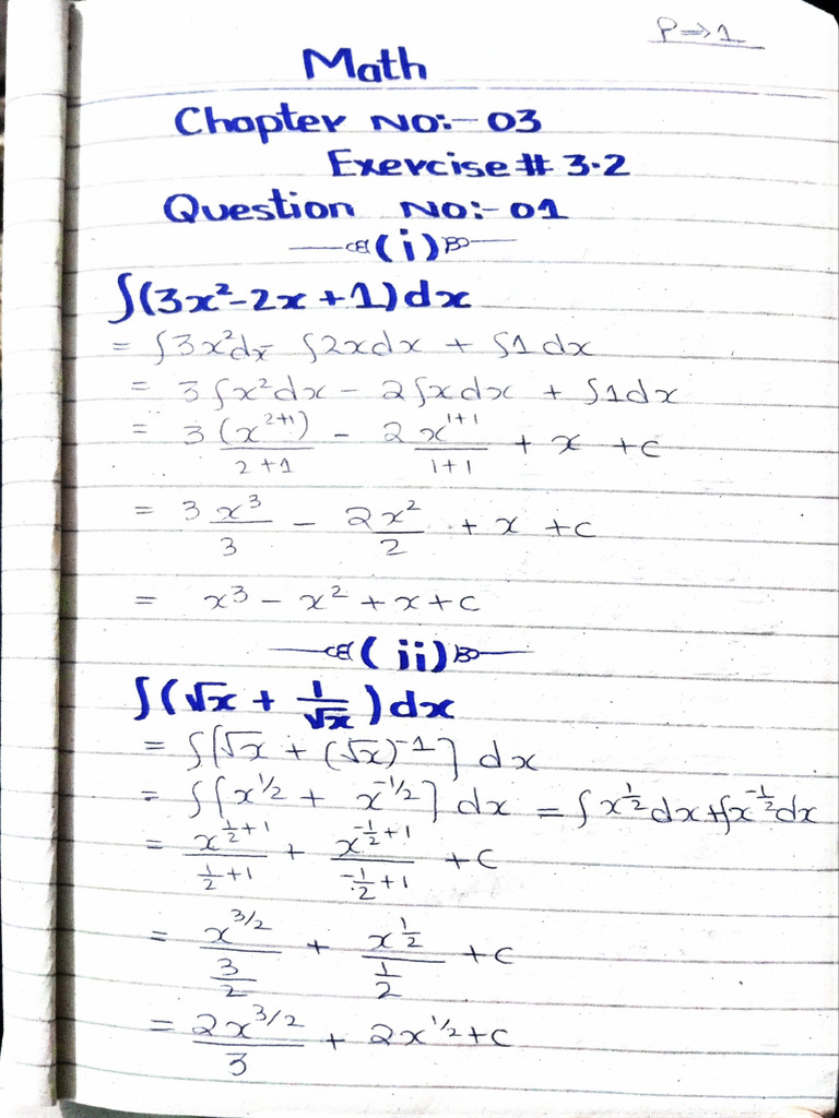 2nd Year Math Exercise 3.2 Complete ? | PDF