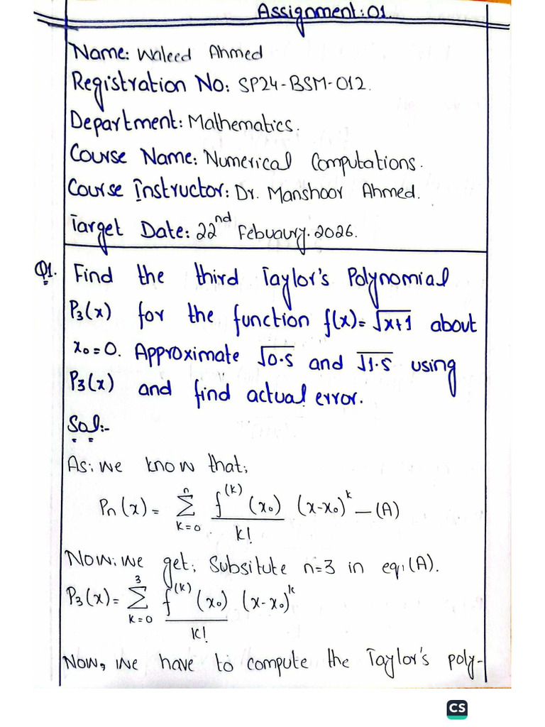 NC Assignment 01 | PDF