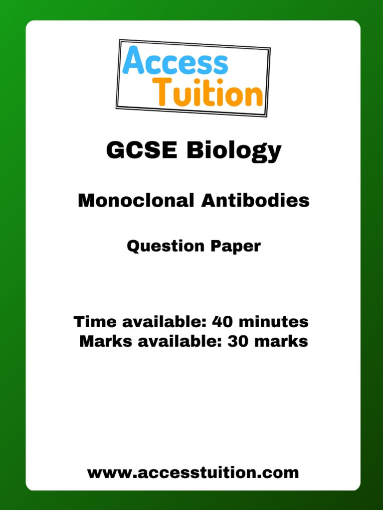 Monoclonal Antibodies QP | PDF | Monoclonal Antibody | Antibody